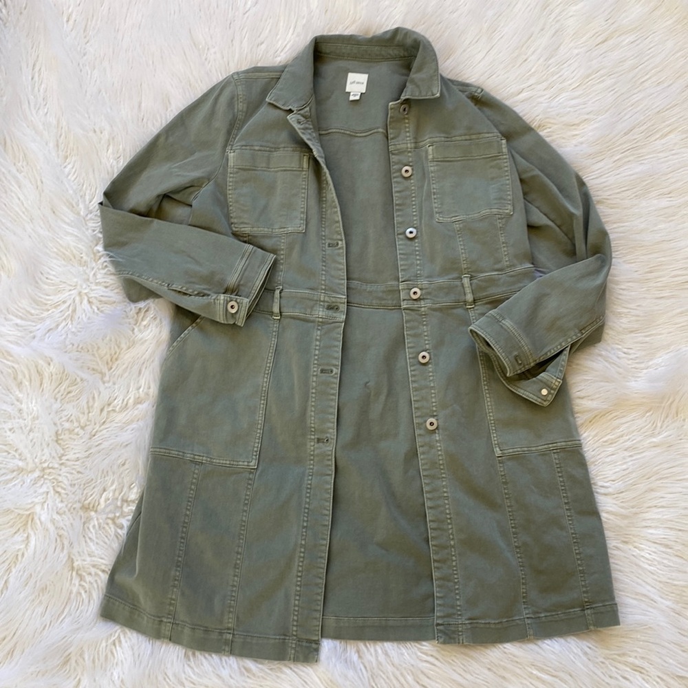 J.Jill denim long jacket size medium